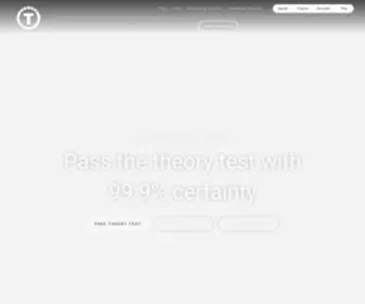 Teoriklar.eu(Probably the market's best theory tests in Danish and English) Screenshot