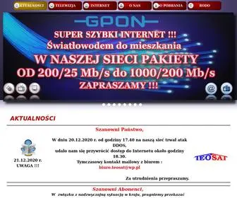 Teosat.pl(AKTUALNOŚCI) Screenshot