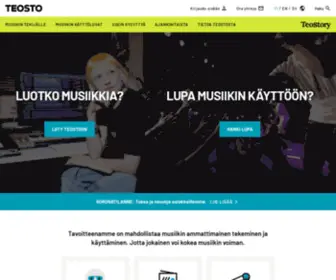 Teosto.fi(Musiikintekij) Screenshot