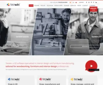 Teowin.com(Software 3D para el diseño de interiores y fabricación de mobiliario) Screenshot