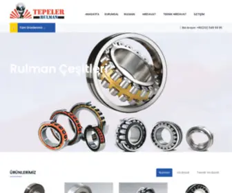 Tepelerrulman.com(Tepeler Rulman) Screenshot