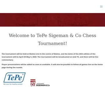 Tepesigemanchess.com(Tepe Sigeman & Co Chess Tournament) Screenshot