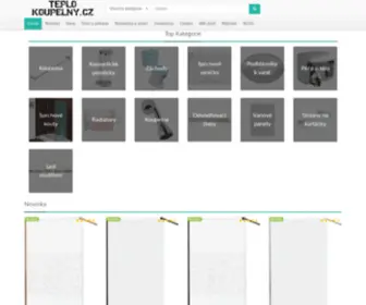 Teplo-Koupelny.cz(Největší výběr vybavení do koupelen) Screenshot
