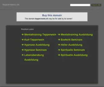 Tepperwein.ch(De beste bron van informatie over Tepperwein) Screenshot