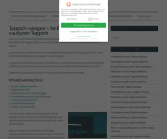 Teppichreinigen.info(Teppich reinigen) Screenshot