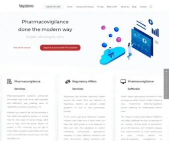 Tepsivo.com(Pharmacovigilance done the modern way) Screenshot