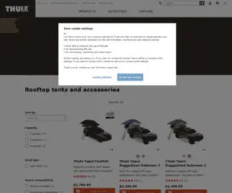 Tepui.com(Car tents) Screenshot