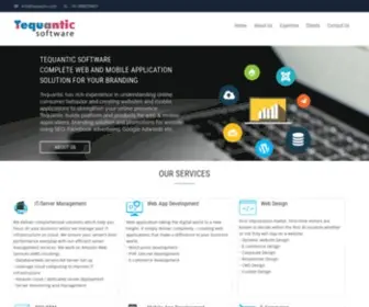 Tequantic.com(IT/Server Management) Screenshot