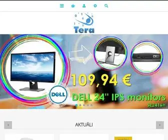 Tera.lv(INTERNETA VEIKALS — www.tera.lv) Screenshot