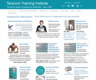 Teracomtraining.com(Telecommunications Training Courses and Certifications by Teracom) Screenshot