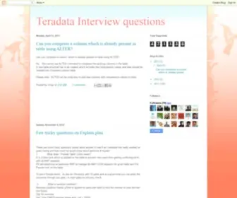 Teradatainterview.com(Teradatainterview) Screenshot