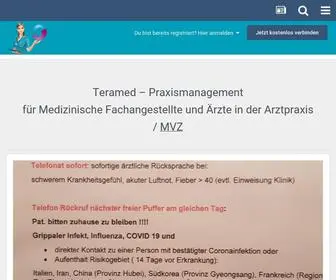 Teramed.de(Praxismanagement in der ambulanten Medizin) Screenshot