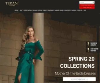 Teranicouture.com(Terani Couture Fashion Brand) Screenshot