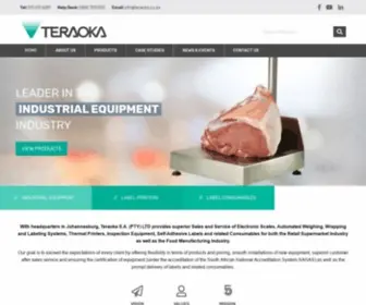 Teraoka.co.za(Industrial Equipment & Retail Equipment) Screenshot