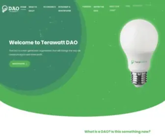 Terawattdao.xyz(TeraWATT DAO) Screenshot