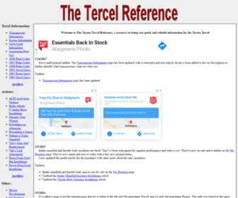 Tercelreference.com(The Toyota Tercel Reference) Screenshot