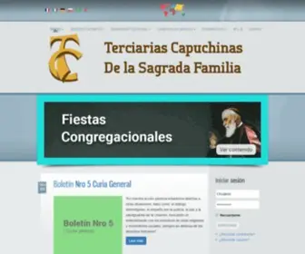 Terciariascapuchinas.org(TERCIARIAS CAPUCHINAS) Screenshot