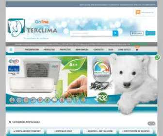 Terclima.com(Venta e instalación de aire acondicionado en Canarias) Screenshot