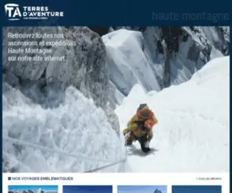 Terdav-Haute-Montagne.com(Terres d'Aventure Haute) Screenshot