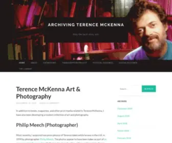 Terencemckennaarchives.com(Archiving Terence McKenna) Screenshot