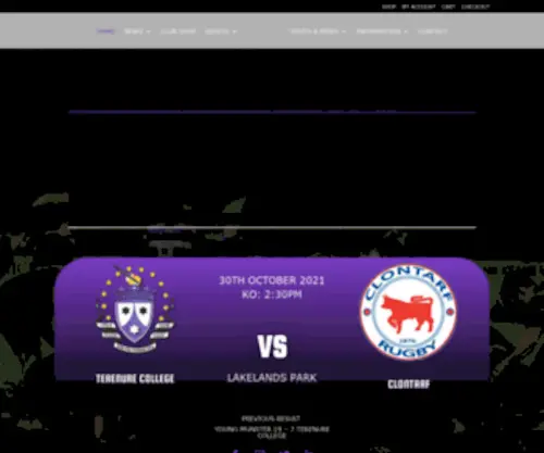 Terenurecollegerfc.com(Terenure College Rugby Football Club) Screenshot