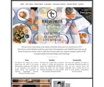 Teresacarles.com(Teresa Carles Healthy Foods) Screenshot