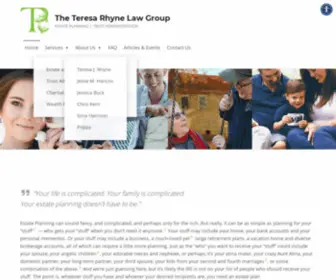 Teresarhynelaw.com(Estate Planning) Screenshot