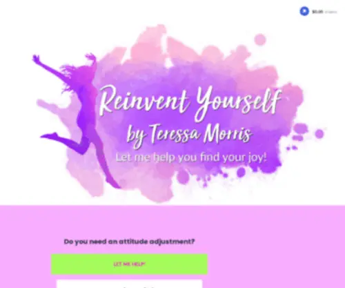 Teressamorris.com(Reinvent Yourself) Screenshot