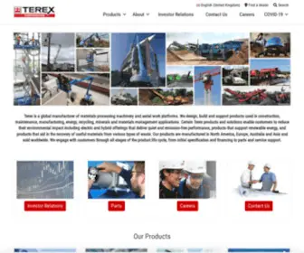 Terex.co.uk(Terex Corporation) Screenshot
