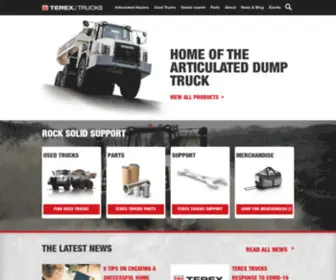 Terextrucks.com(Articulated Trucks and Off Highway Dump Trucks) Screenshot