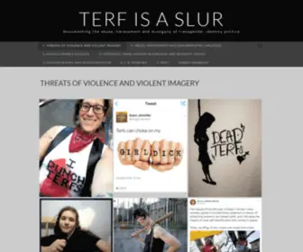 Terfisaslur.com(TERF is a slur) Screenshot