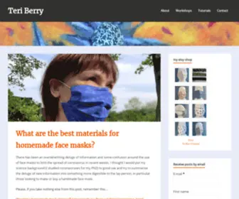 Teriberry.com(Teri Berry Textiles) Screenshot