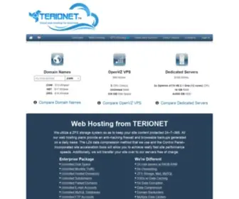 Terionet.net(Web Hosting from TERIONET) Screenshot