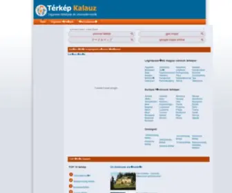 Terkepkalauz.hu(TĂŠrkĂŠp Kalauz online tĂŠrkĂŠp portĂĄl) Screenshot