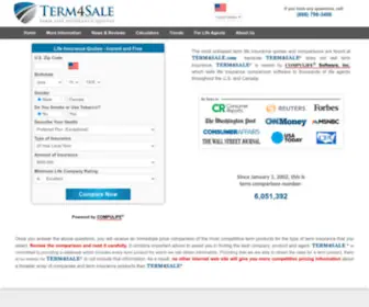 Term4Sale.com(Term Life Insurance Quotes) Screenshot