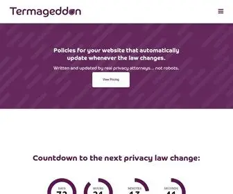 Termageddon.com(Auto-updating Privacy Policy Generator) Screenshot