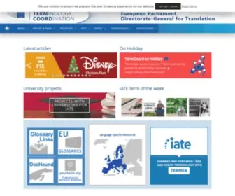 Termcoord.eu(Terminology Coordination Unit) Screenshot