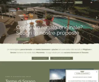 Termedisorano.it(Terme di Sorano Vacanze Benessere in Maremma Toscana) Screenshot