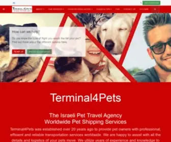 Terminal4Pets.com(Pets Shipping Services) Screenshot