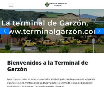 Terminalgarzon.com(Terminal del Municipio de Garzon) Screenshot