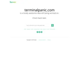 Terminalpanic.com(terminalpanic) Screenshot