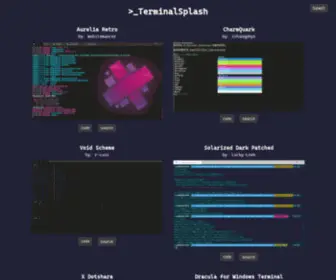 Terminalsplash.com(Terminalsplash) Screenshot