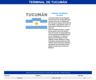 Terminaltucuman.com(ómnibus) Screenshot