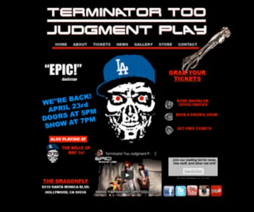 Terminatortoo.com(Terminator Too) Screenshot