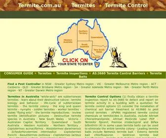 Termite.com.au(Destructive TERMITES) Screenshot