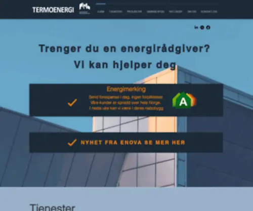 Termoenergi.no(Energirådgivning) Screenshot