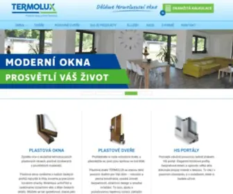 Termolux.cz(Plastová okna a dveře) Screenshot