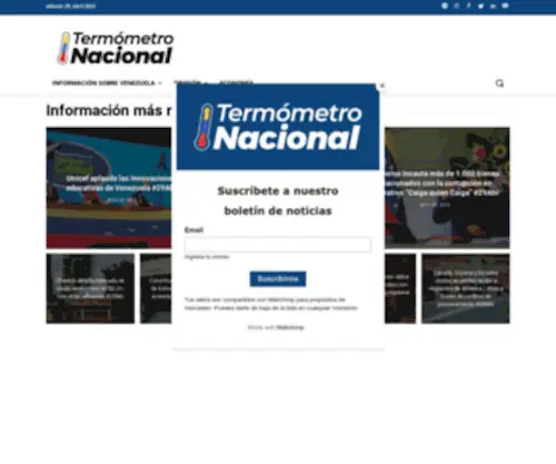 Termometronacional.com(Termómetro Nacional) Screenshot