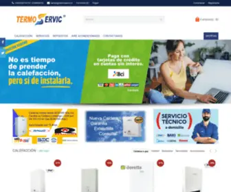Termoservic.cl(Climatización y Calefacción en Santiago Chile) Screenshot