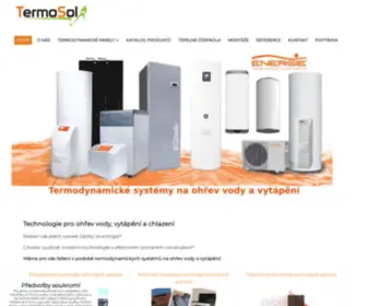 Termosol.cz(Termodynamické panely a tepelná čerpadla) Screenshot